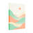 Abstract Soft Pastel Mountain Landscape With Sun