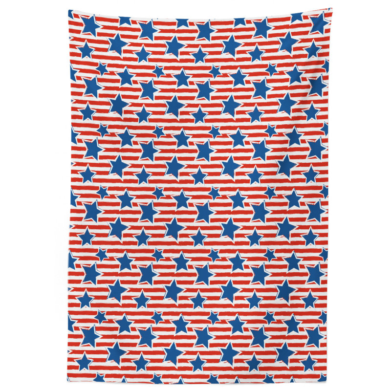 4th of July Tablecloth, 90" L x 60" W