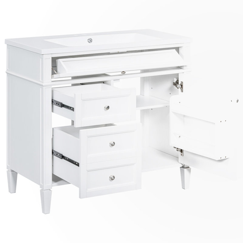 Armoire d'appoint Retha, Blanc