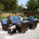 Outdoor Wicker Patio Conversation Furniture Set