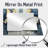 Golden Marble Dogwood Tree Horizon II - Floral Mirror Wall Decor - Printed On Metal-304548550