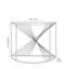 Benazir 100cm Glass Top Console Table