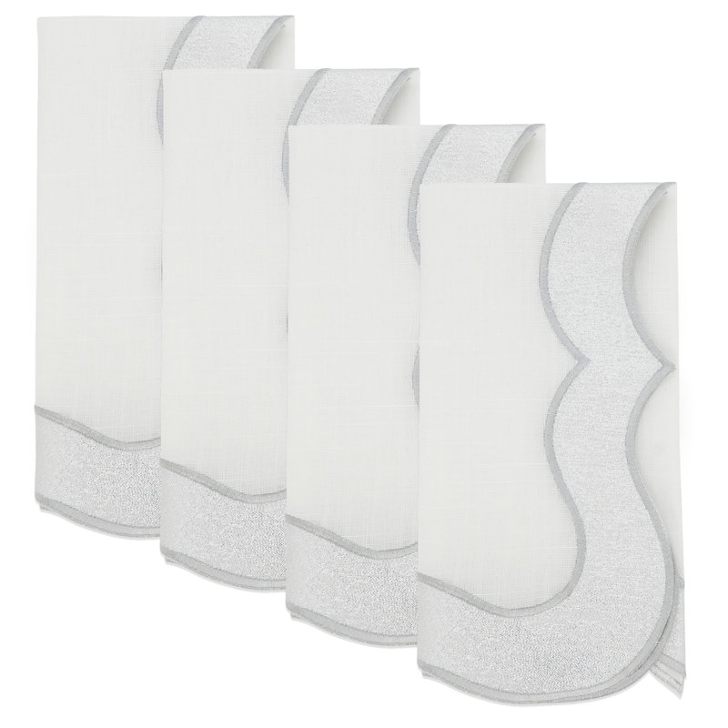 Serviette de table Peluso, Argent argent