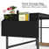 Myra 47" W Home Office Computer Writing Study Desk with Storage Shelves
