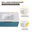Ensemble de meuble-lavabo flottant simple 36 po, meuble-lavabo mural avec lavabo en résine, 2 portes-1974763791