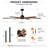70" Modern Farmhouse Ceiling Fan  