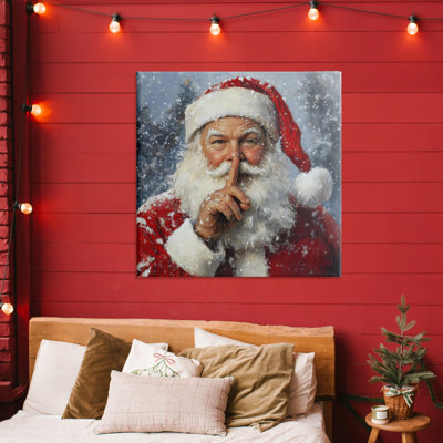 Secret Santa Shh Canvas, design by Petal Prints Design