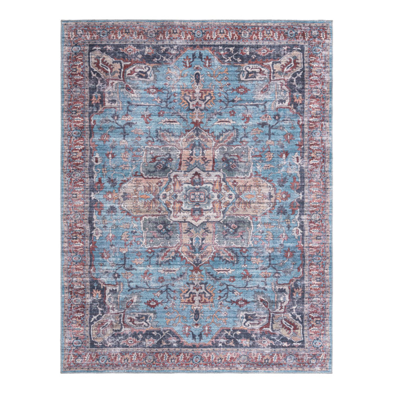 Heffington Oriental Indoor Rug, Rectangle 7'10" x 10'
