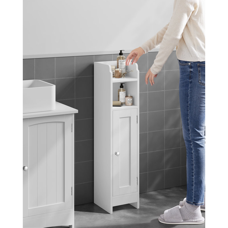 Kian Mounting / Installation Required Bathroom Cabinet, White
