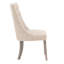 Chaise Parson à oreilles en lin rembourrée et capitonnés Irving Place-1309567203-1247012713