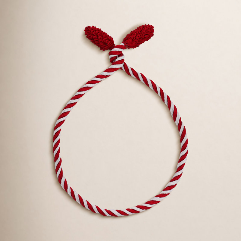 Cravate décorative, 1,33 pi, Rouge / Blanc