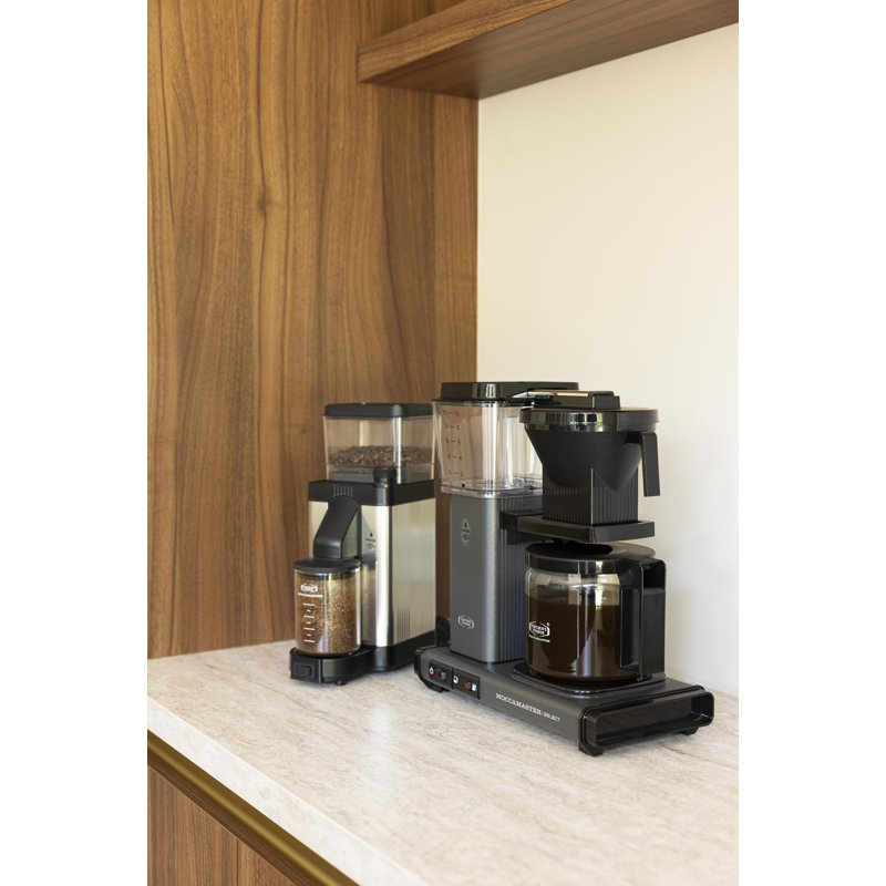 Moccamaster Electric Burr Coffee Grinder, Polished Silver