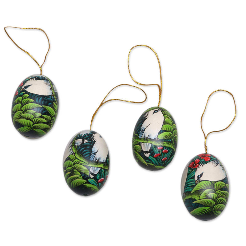 2.6'' Handmade Wood Holiday Shaped Ornament