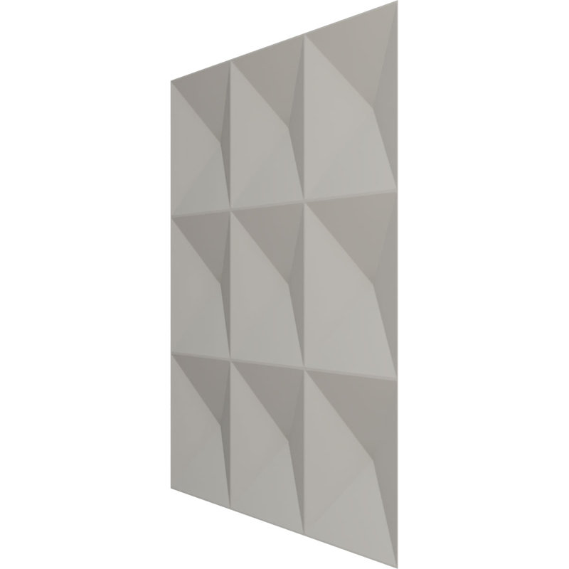 Panneau mural 3D décoratif Benson EnduraWall, H 19,63 po x l 19,63 po x P 1,38 po, Beige fumé satiné UltraCover