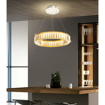 Lustre en cristal 8 po