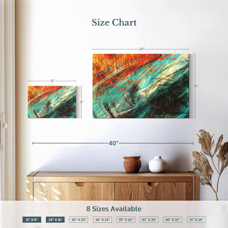 «Avery Elemental Clash Abstract», H 16 po x l 24 po