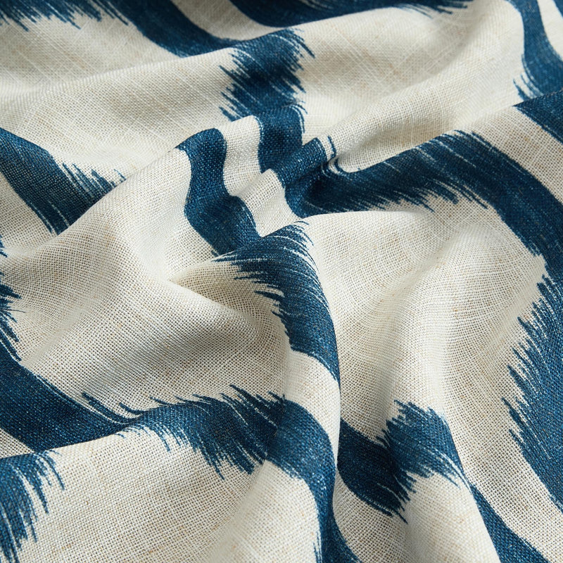 Rideau de fenêtre à passe-tringle Clayburgh, Indigo, L 52 po x L 95 po