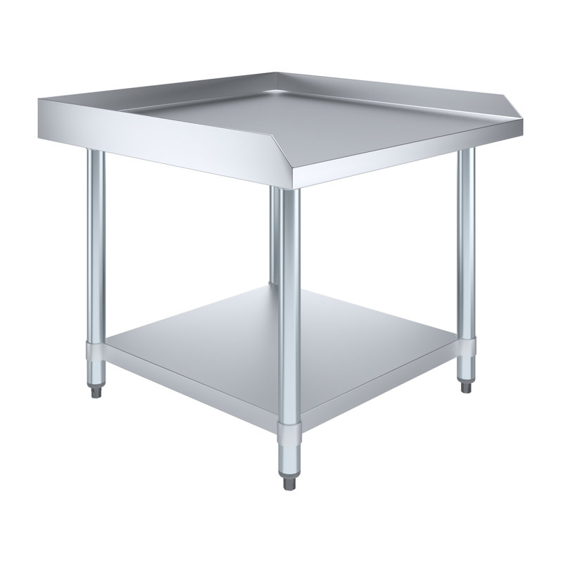 30" Heavy Duty Stainless Steel Equipment Stand with Undershelf