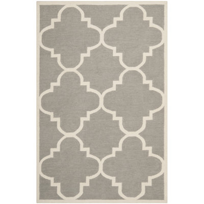 Capirano Geometric Wool Hand Woven Area Rug