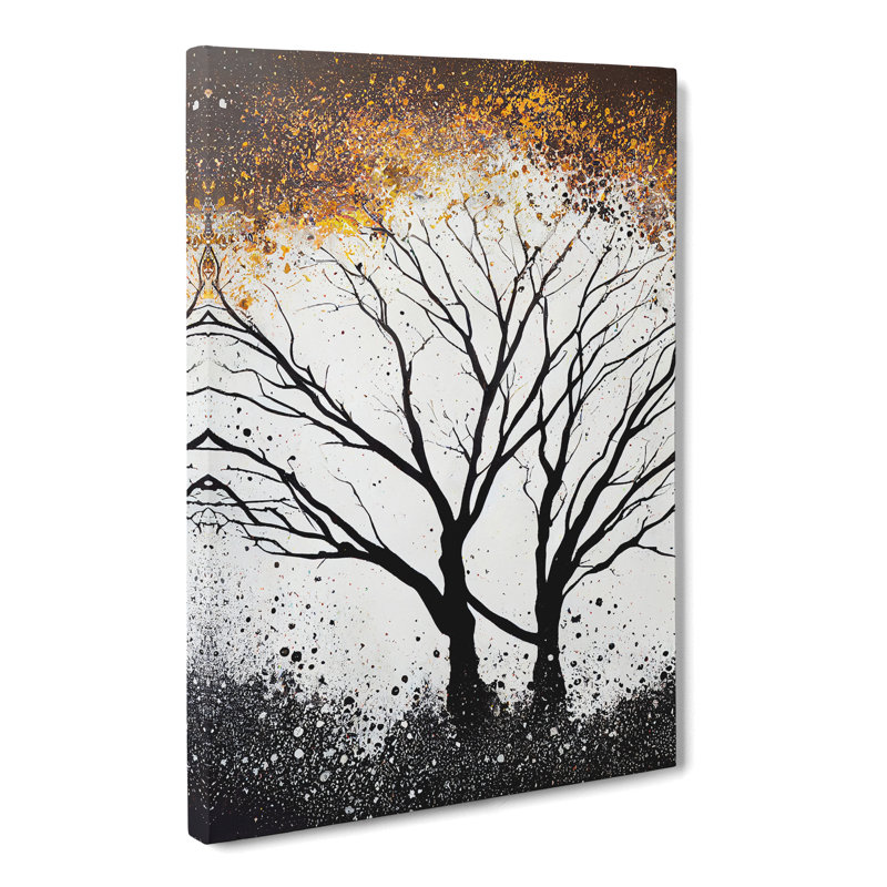 Oak Tree Splatter Vol.2 - Wrapped Canvas, 50cm H x 35cm W x 3cm D