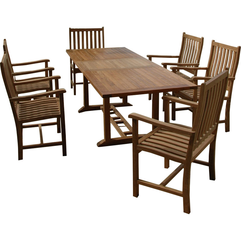 Bahama Outdoor 7 - Piece Teak Dining Set