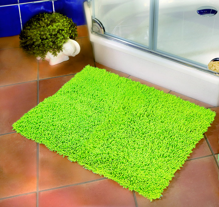 New York Cotton Bath Rug, 60 x 100cm, Lime