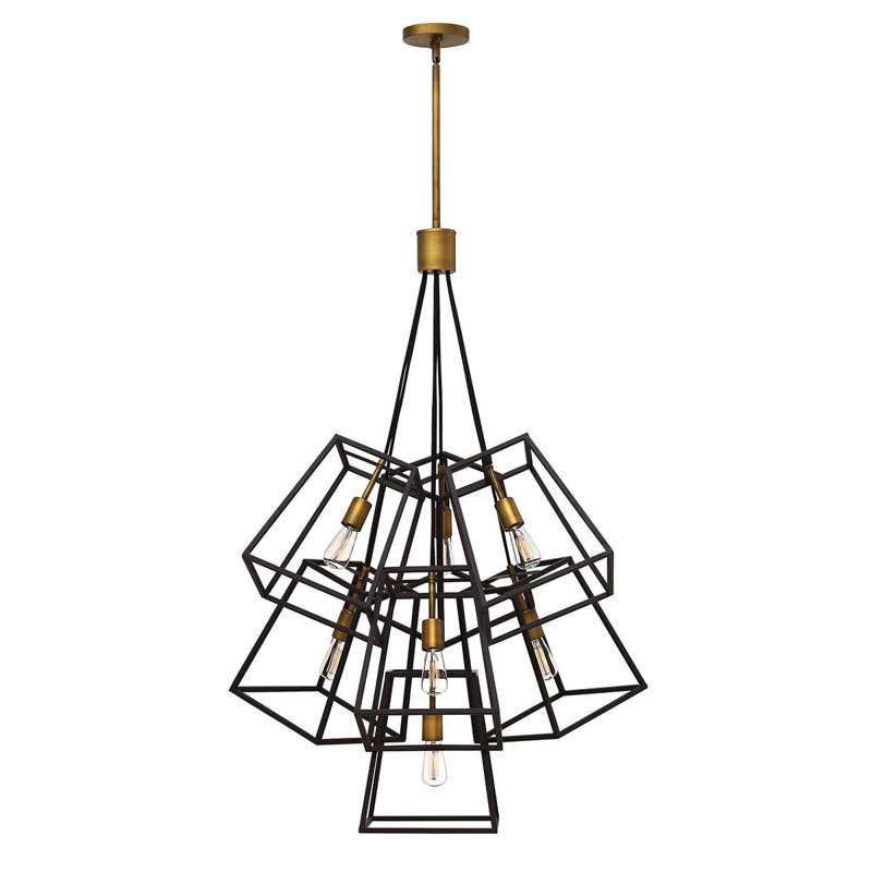 Poulan 7 - Light Bronze Cluster Pendant