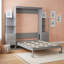 Lit escamotable polyvalent avec tablettes de rangement et tiroirs Sebatian-2011879777-2011879776
