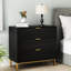 Table de chevet 3 tiroirs noire Devises-1055836719