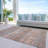 Machine Washable Indoor/Outdoor Xhevrie Terracotta Rug-524856205