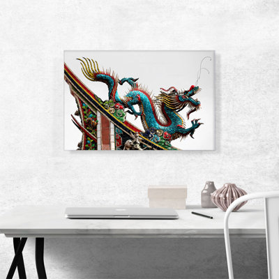 " Asian Chinese Festival Long Blue Dragon "
