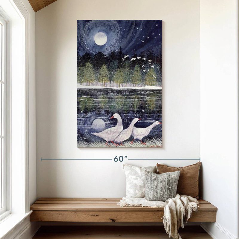 Brampt Snow Geese, 48" H x 32" W