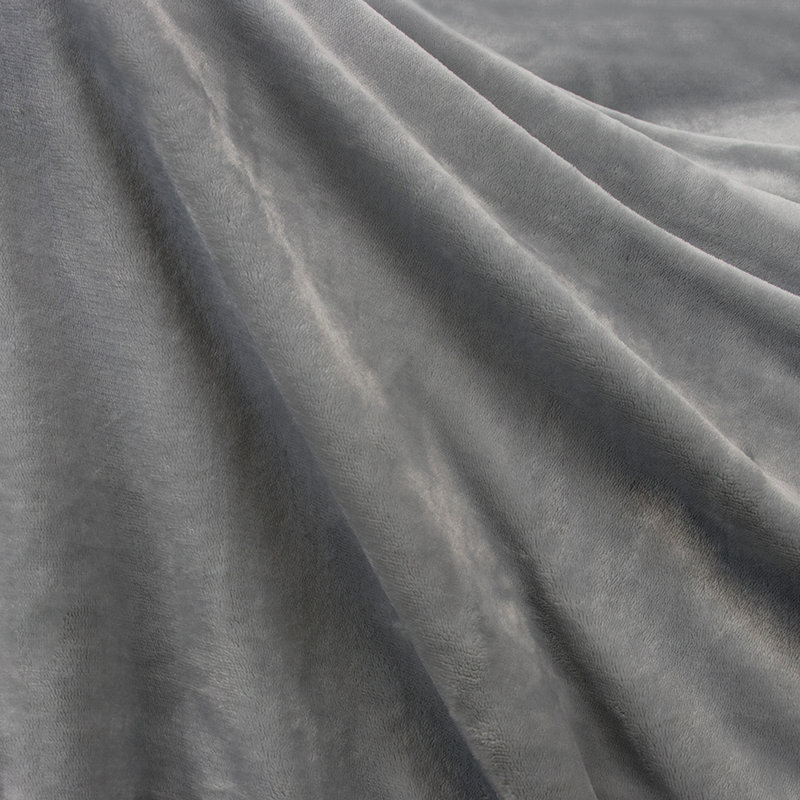 Light Gray Sherpa Waterproof Reversible Dog Blanket, 80" x 60"