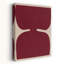 Modern Maroon Form Abstract Bold Contemporary Wall Art Print-129716361