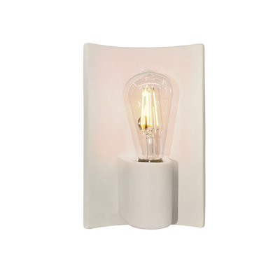 Baleskie Ceramic Candle Wall Light