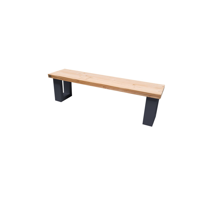 Mesa Manufactured Wood Wood Outdoor Bench, 43 cm H x 120 cm W x 38 cm D