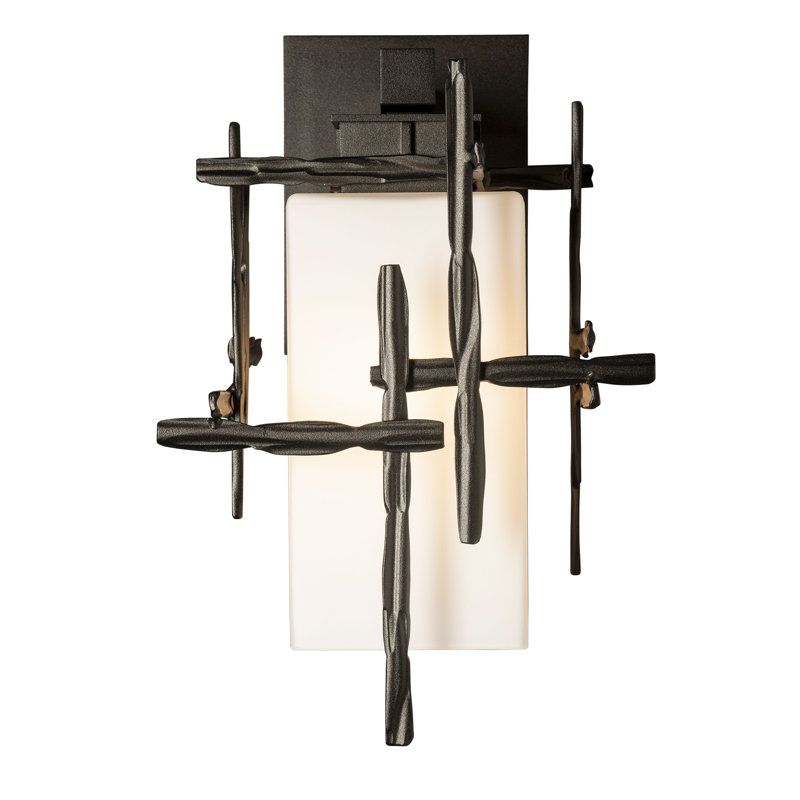 Applique murale d'extérieur en aluminium Tura, Bronze huilé bord de mer, H 13,6 po x l 8,7 po x P 10,2 po