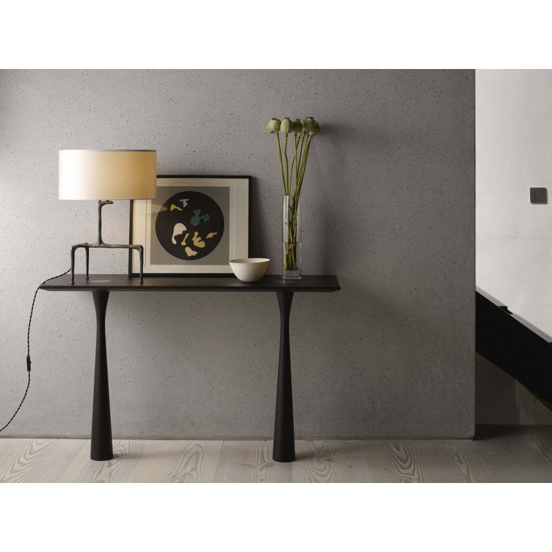 Braque Tripod Table Lamp, Dove Gray, Bronze