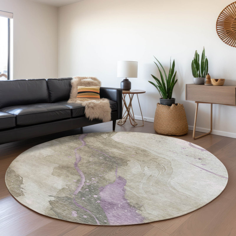 Tapis d'intérieur / extérieur brun Elithra , 8 pi x 8 pi