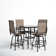 Allenna 4 - Person Metal Patio Dining Set with Square Table