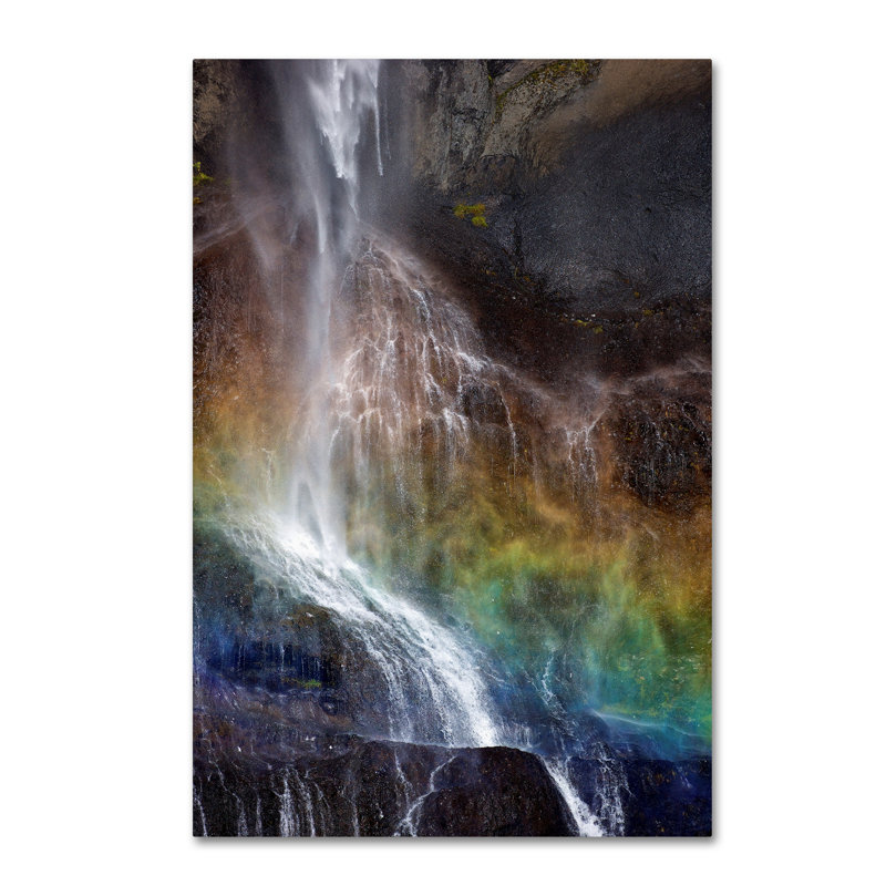 Ann «Waterfall Rolling», reproduction d'impression sur toile tendue Ann, H 19 po x l 12 po