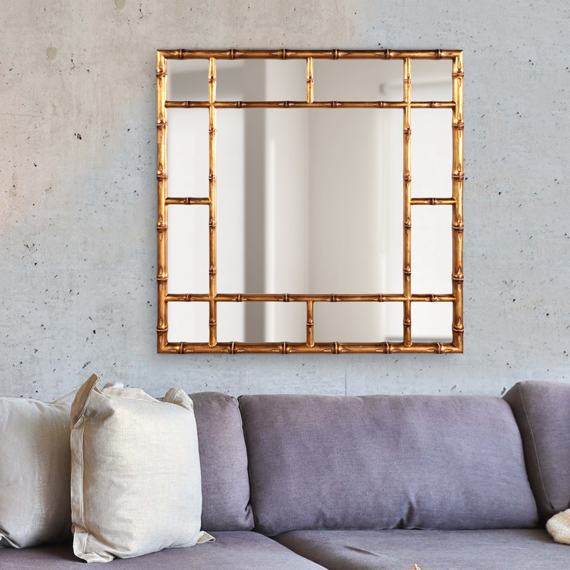 Miroir d'appoint sans cadre Eile, Doré