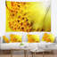 Tapisserie florale jaune vif-28488299