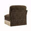 Canapé sans accoudoirs en chenille léopard avec 1 coussin - noir brun-130022270