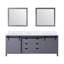 Ensemble de meuble-lavabo double l 84 po x P 22 po et miroirs 34 po Marsyas-2040975047-2040975064