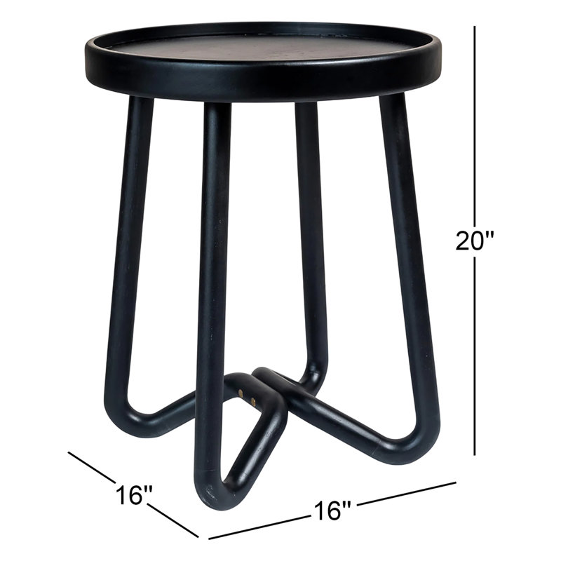 Table de bout Sveta Loop, Noir