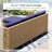 Outdoor Wicker Patio Conversation Furniture Set With Acacia Wood Coffee Table-754344342