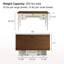Bureau d'écriture Modern Farmhouse avec rangement et puissance intégrée