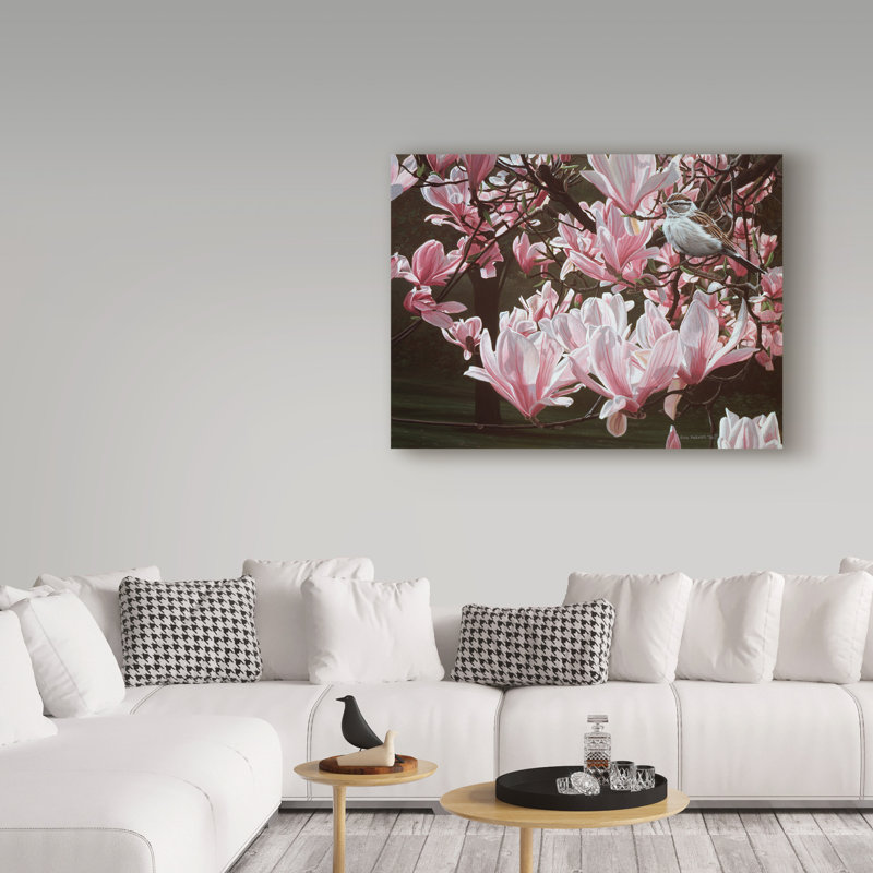 «Magnolia» par Etelca, impression sur toile tendue, H 18 po x l 24 po x P 2 po