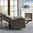 Burhamedin 38.8" Wide Classic and Soft Chenille Power Standard Recliner with Cup Holder and USB Port-487565940